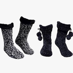 Jane & Bleecker 2 Pair Slipper Socks